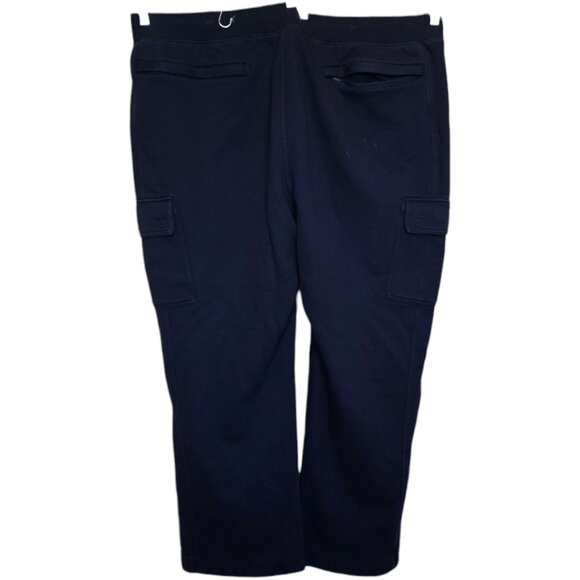 Men's DULUTH TRADING  Navy Blue Cargo Sweats sz 3XL x 30 - Picture 2 of 4
